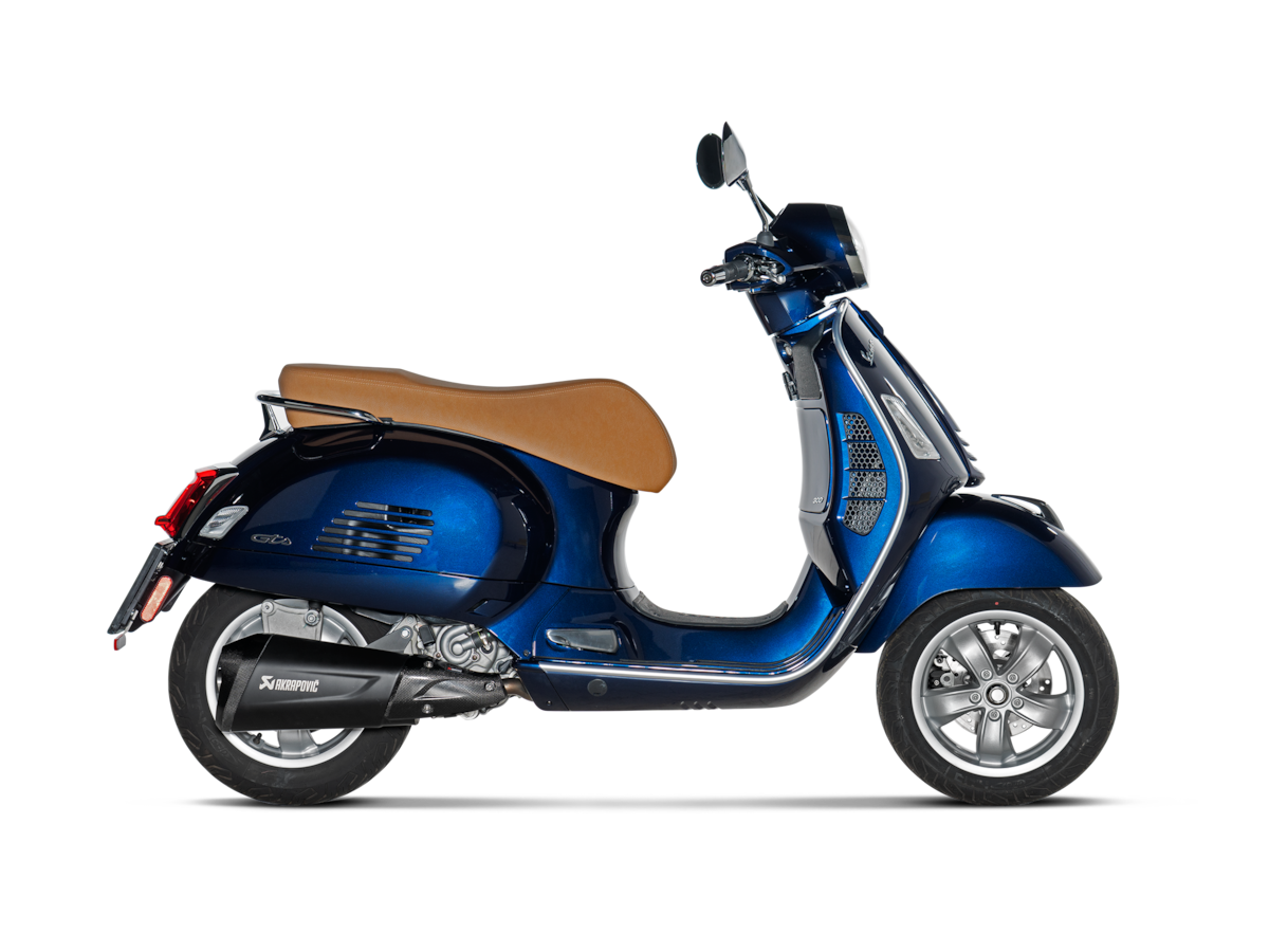 Terminale di scarico Akrapovic Slip-On Line Acciaio inox Vespa GTS Super 300 / Sei Giorni / Tech 2021-2024 – S-VE3SO10-HZDFBL – foto 2