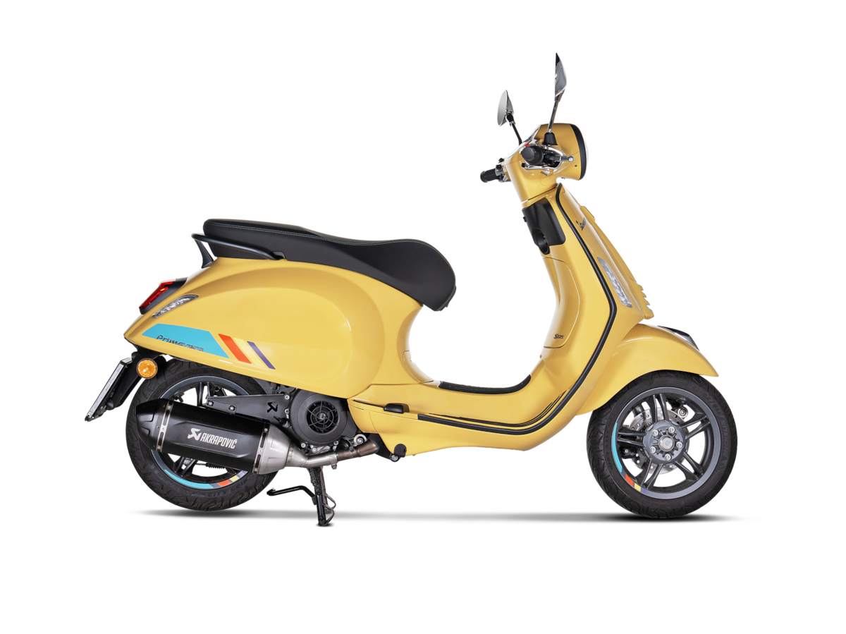 Terminale di scarico Akrapovic Slip-On Line Acciaio inox Vespa Primavera 125 / S / Touring / Sprint 2024-2026 – S-VE125SO5-HWSSBL – foto 2
