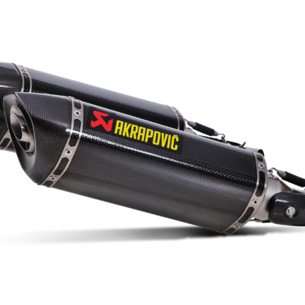 Coppia terminali scarico Akrapovic omologato carbonio Ducati Monster 696 / 795 / 796 / 1100 / 1100S 2008-2014