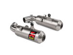 Coppia terminali scarico Akrapovic omologato titanio Ducati Hypermotard 950 / 950 SP 2019-2024