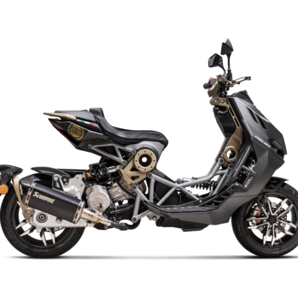 Terminale di scarico Akrapovic Slip-On Line Titanio Italjet Dragster 125 / 200 2021-2024 – S-IT125SO1-HRTBL – foto 2