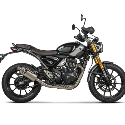 Terminale di scarico Akrapovic Slip-On Line Titanio Triumph Scrambler 400 X / Speed 400 2023-2026 – S-T4SO1-HDT – foto 2