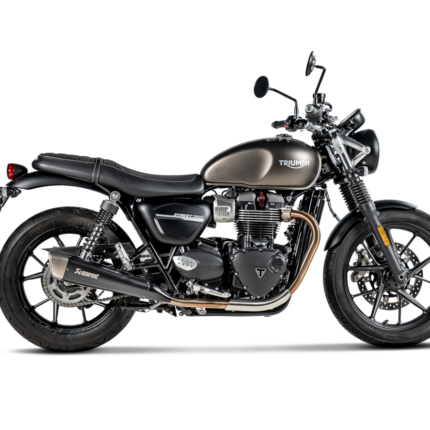Terminale di scarico Akrapovic Slip-On Line Titanio Triumph Street Twin 2016-2020 – S-T9SO2-HCQTBL – foto 2