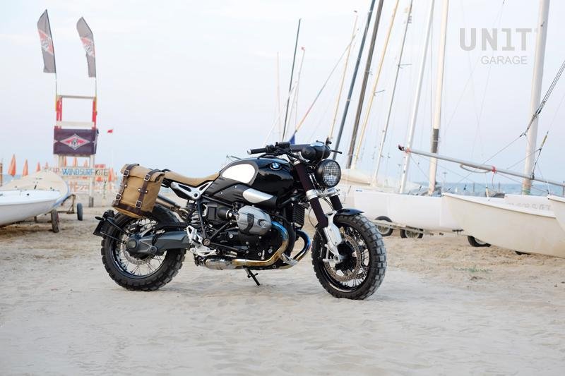 Borsa laterale in canvas 10-14 L con telaio Unit Garage BMW R nineT 2014-2023