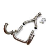 Collettori senza catalizzatore in titanio con saldature a vista Unit Garage BMW R nineT Euro 3 / Euro 4 - immagine 4