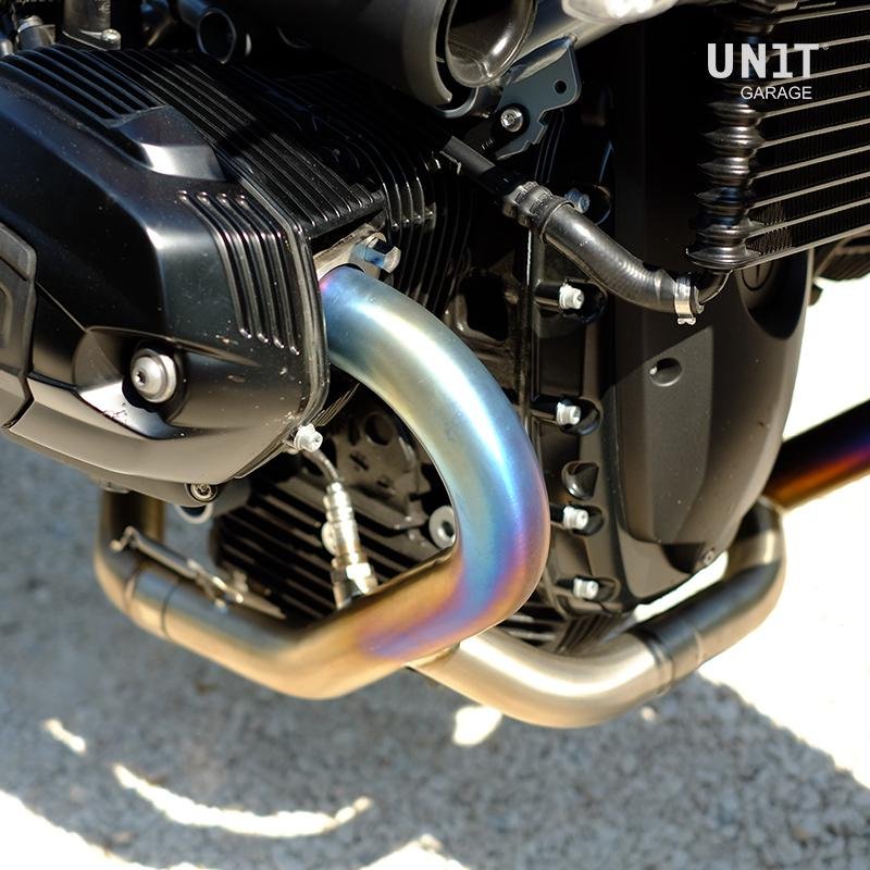 Collettori senza catalizzatore in titanio con saldature a vista Unit Garage BMW R nineT Euro 3 / Euro 4 - immagine 2