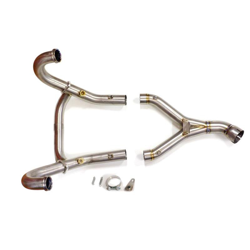 Collettori senza catalizzatore in titanio con saldature a vista Unit Garage BMW R nineT Euro 3 / Euro 4 - immagine 3