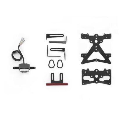 Kit porta targa FOX con faro posteriore Rizoma PT222B