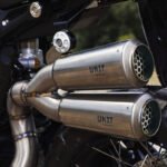 Marmitta alta doppia in titanio con saldature a vista Unit Garage BMW R nineT Scrambler / Urban G/S - immagine 2