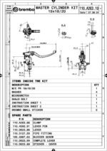 Pompa freno radiale Brembo 19 RCS - 110A26310