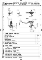 Pompa frizione radiale Brembo 16 RCS - 110A26350