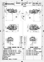 Coppia pinze freno radiali Brembo GP4-MS 108 mm - 220D60030