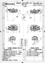 Coppia pinze freno radiali Brembo GP4-MS 100 mm - 220D60050