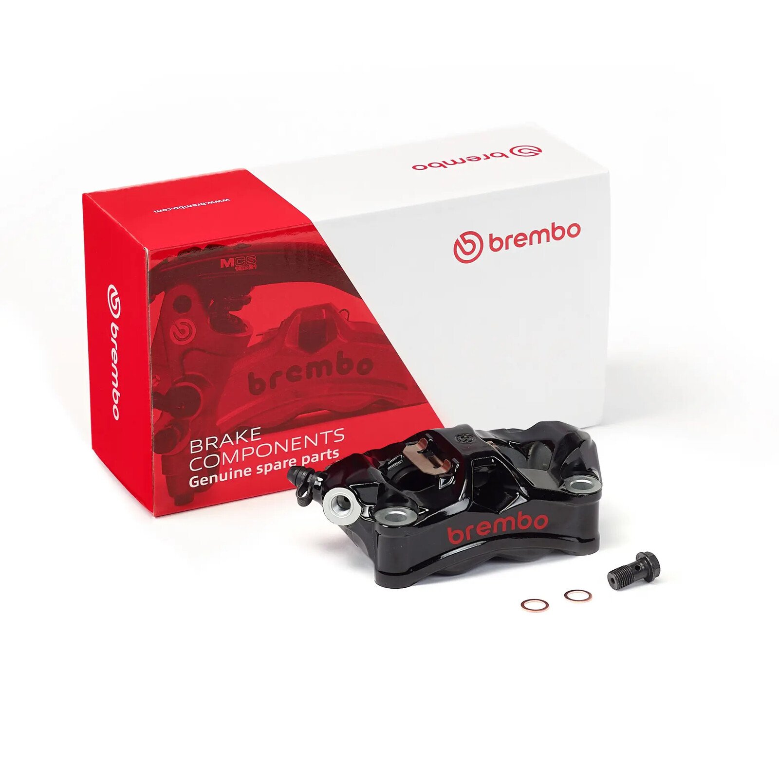 Pinza freno radiale Brembo Stylema 100 mm sinistra nera - 920F33188 Pinza freno radiale Brembo Stylema 100 mm sinistra nera - 920F33188